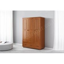 ארון 3 דלתות 2 מגירות עץ מלא דגם 32
