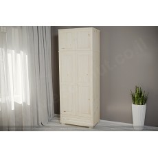 ארון 2 דלתות ומגירה גדולה עץ מלא צבע טבעי